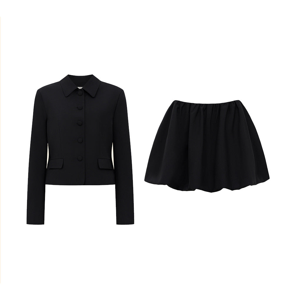 Long Sleeve Blazer and Skirt Set | noémi