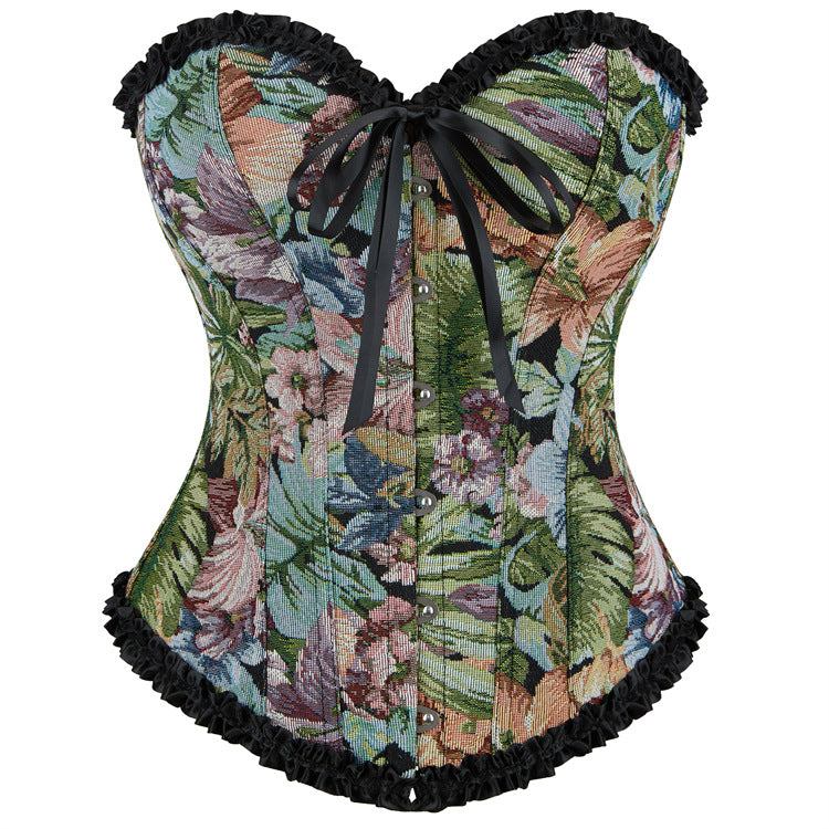 Lace Jacquard Floral Corset Top | Bustier  Push Up | Strapless Tube Top for Women | noémi