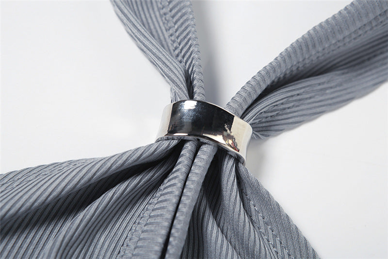 Womens Backless Halter Top | Hollow Out Cutout Slim Fit Vest | noémi