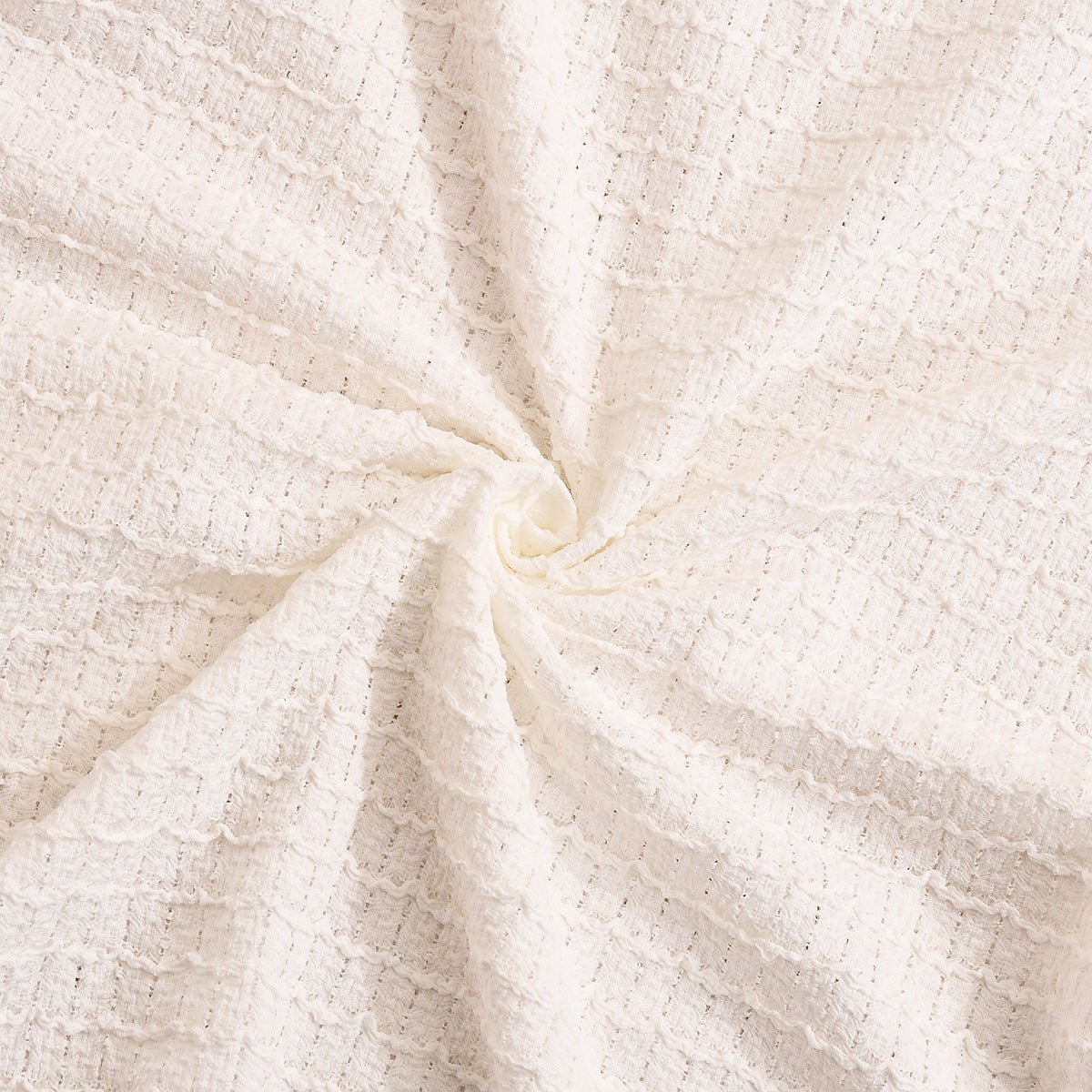 White Textured Knit Bodycon Dress | Slim Fit, Spaghetti Straps, 3D Fabric | noémi