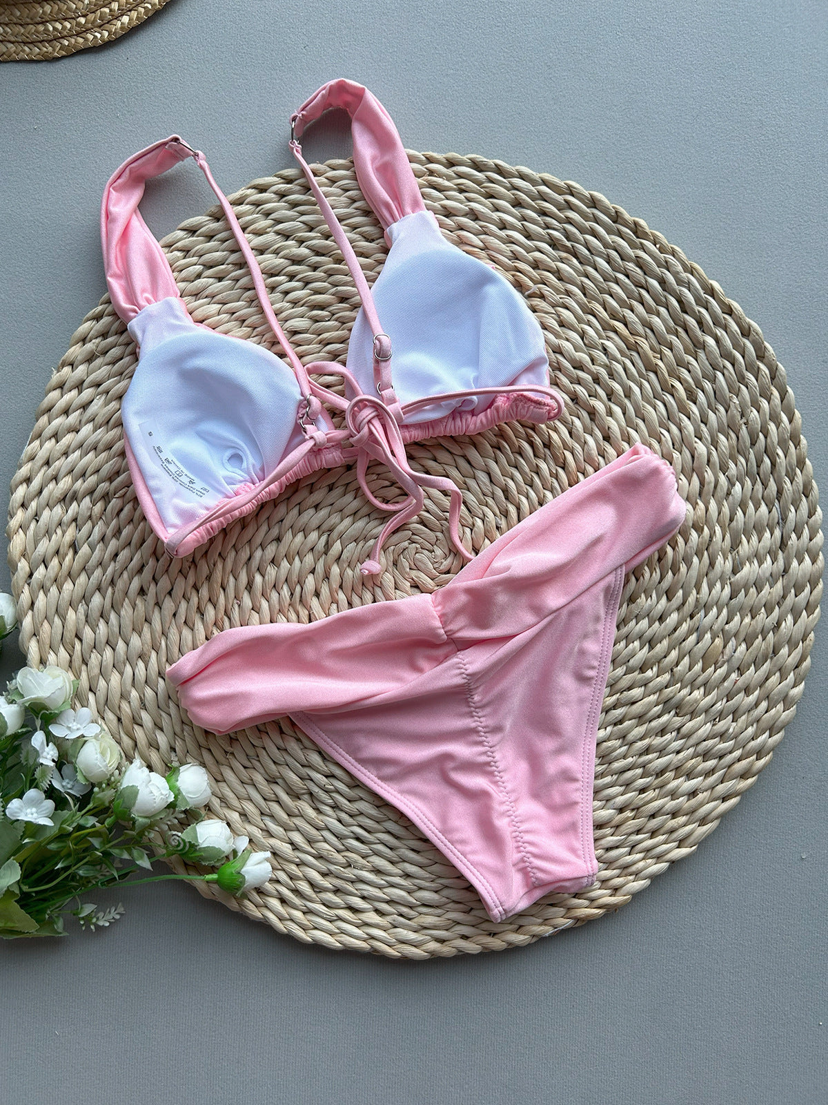 Solid Color Split Bikini Swimsuit for Women | noémi