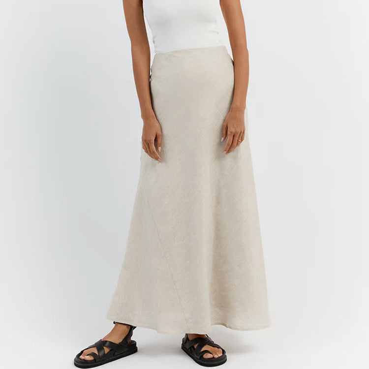 Cotton Linen Vest Hip Skirt Set | Two Piece for Women | noémi