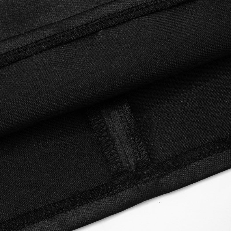 Mesh Patchwork Turtleneck Dress with Cutout Details and Slim Fit | noémi