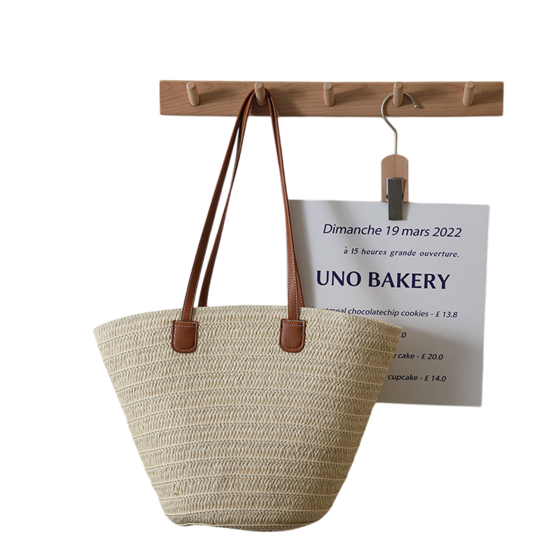 Belt Paper Woven Beige