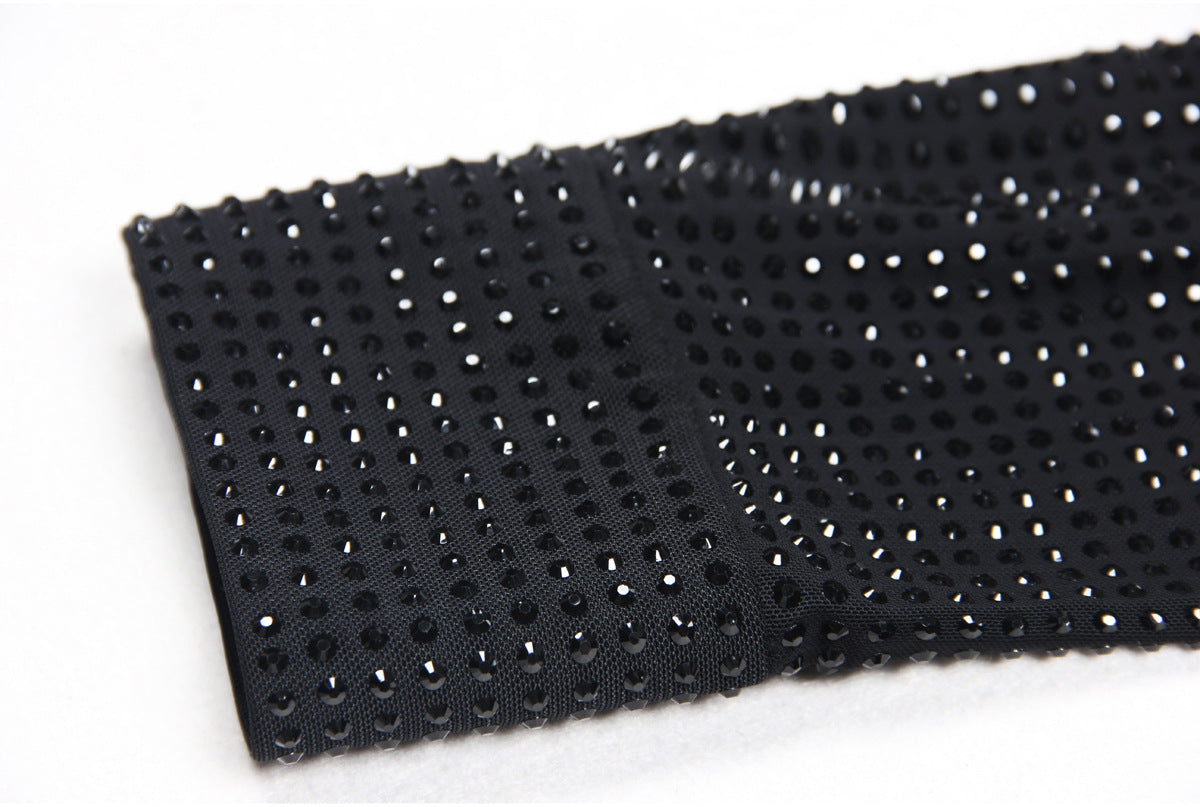 Mesh Rhinestone Shirt | High End Socialite | noémi