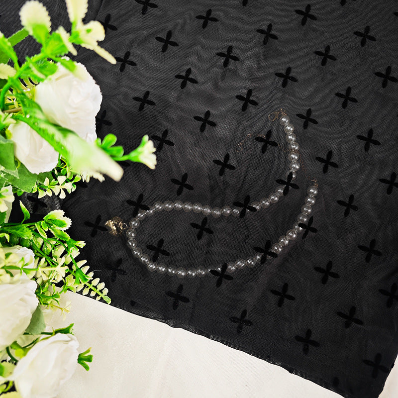 Sheer Mesh Slim Fit Long Sleeve Transparent Top | noémi