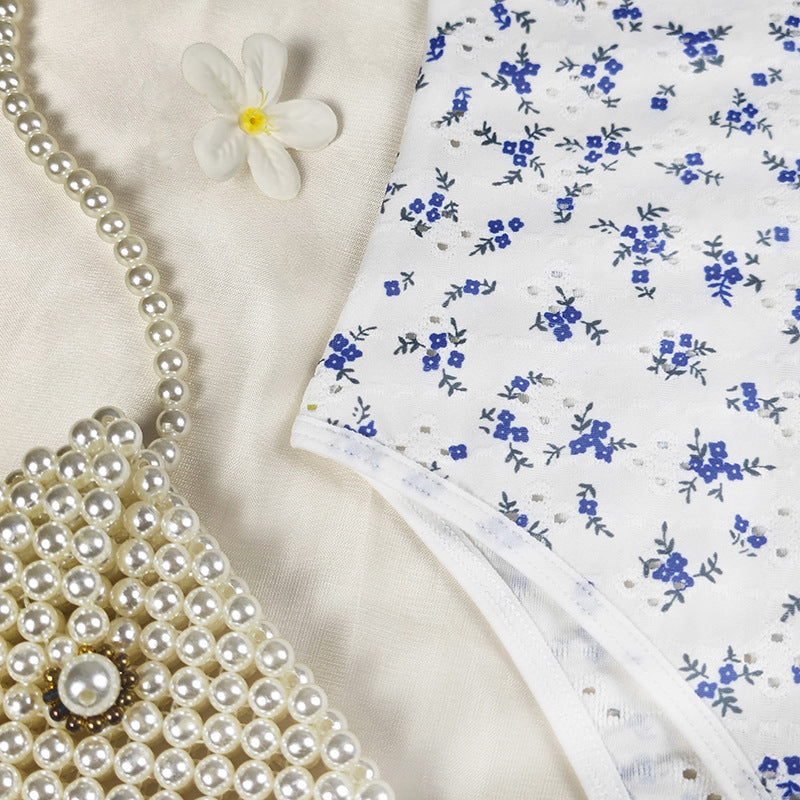 Womens Floral Polka Dot Jumpsuit | noémi