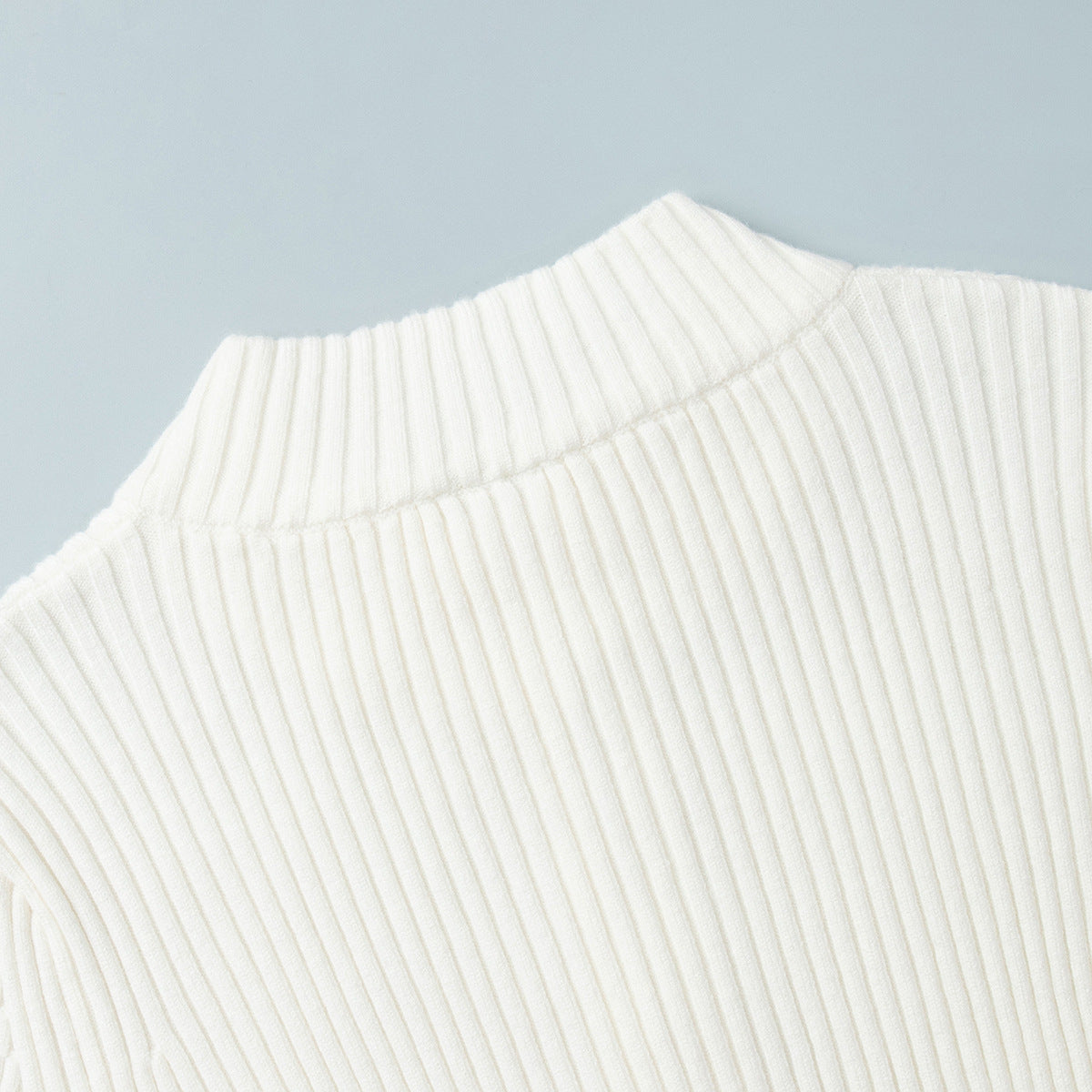 Womens Slim Fit Ribbed Knit Zipper Cardigan | Stand Collar | noémi