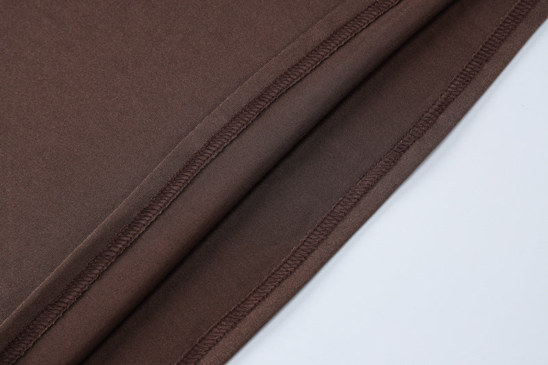 Turtleneck Long Sleeve Lace Up Slim Fit Maxi Dress | noémi