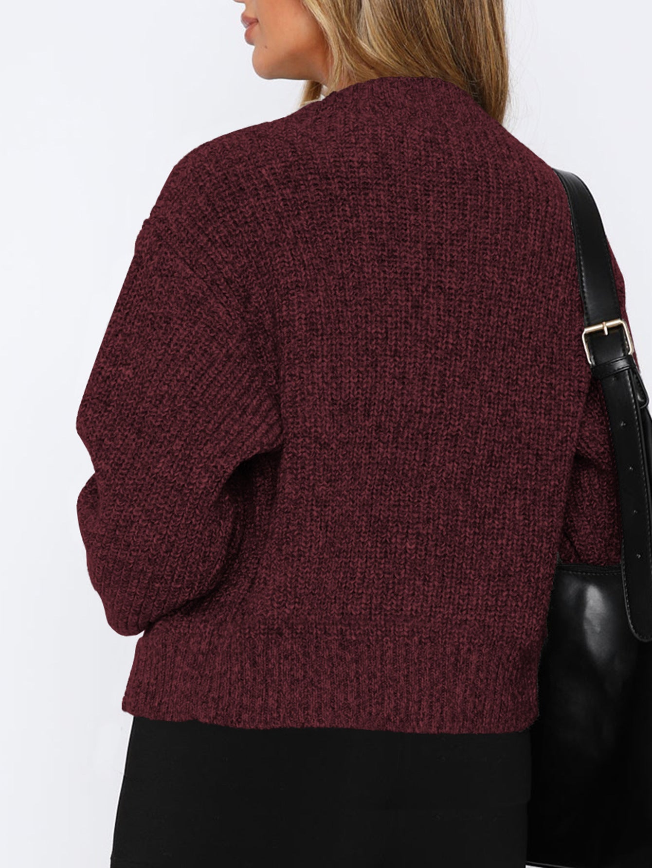 Womens Cozy Zip Up Knit Sweater | Long Sleeve Wool Blend Cardigan | noémi