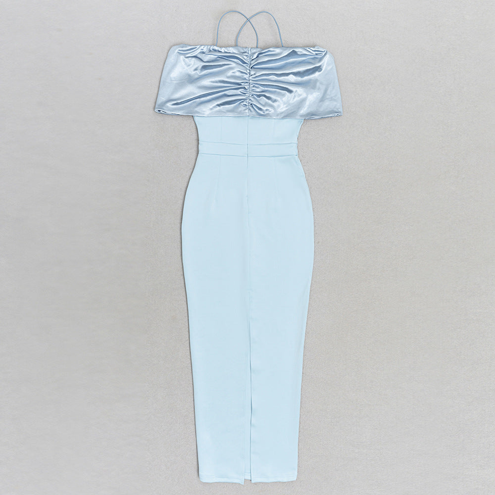 Layered Slim Fit Sling Dress with Tiered Hem | noémi