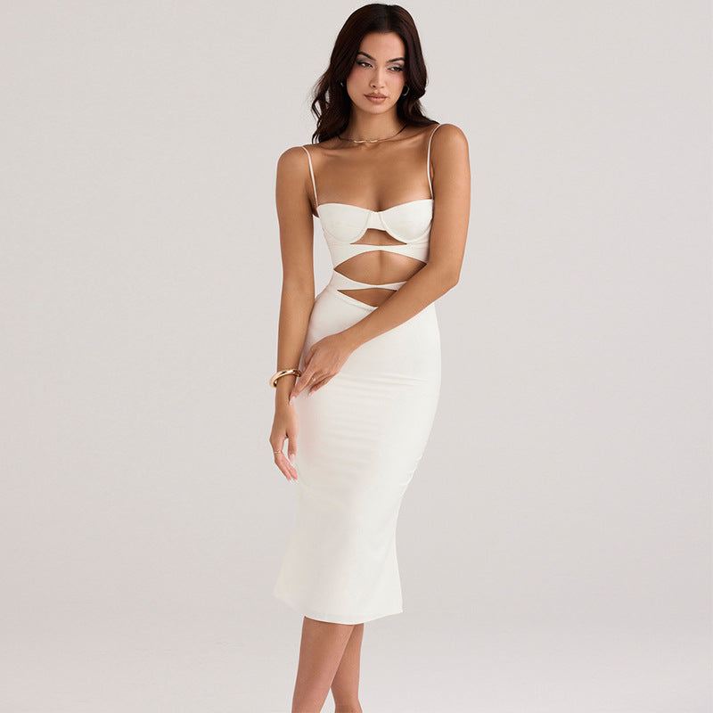 Slim Fit One Step Bandage Dress with Structured Silhouette | noémi