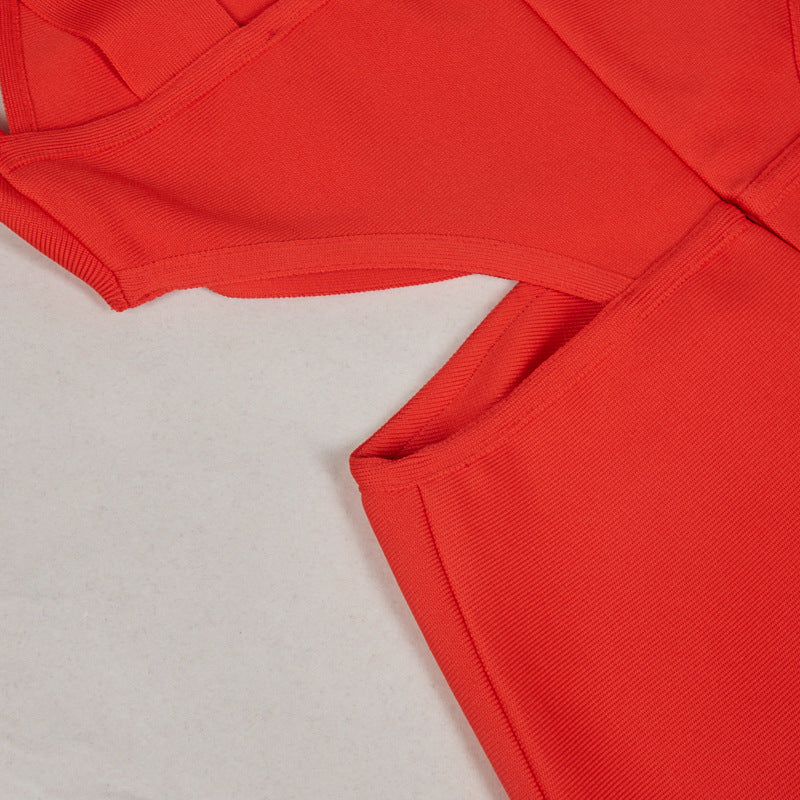 Womens Retro Sheath Red Fitted Dress | noémi