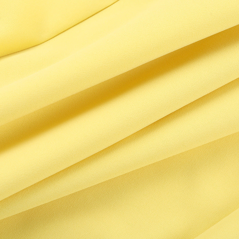 Womens Strapless A Line Mini Dress | Pleated Waist Bow Tie Back | noémi