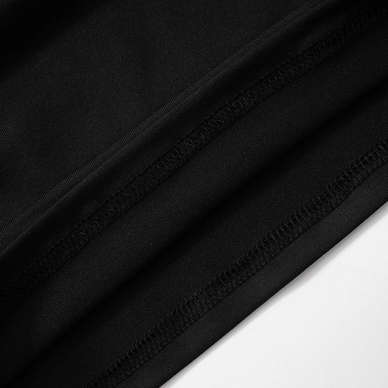 Mesh Puff Sleeve Pleated Bodycon Dress with Panel Stitching | noémi