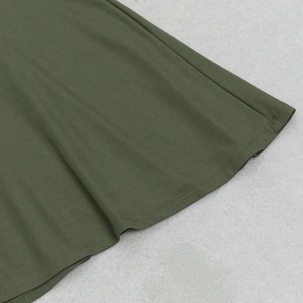 Oblique Shoulder Dress with Irregular Hem | noémi