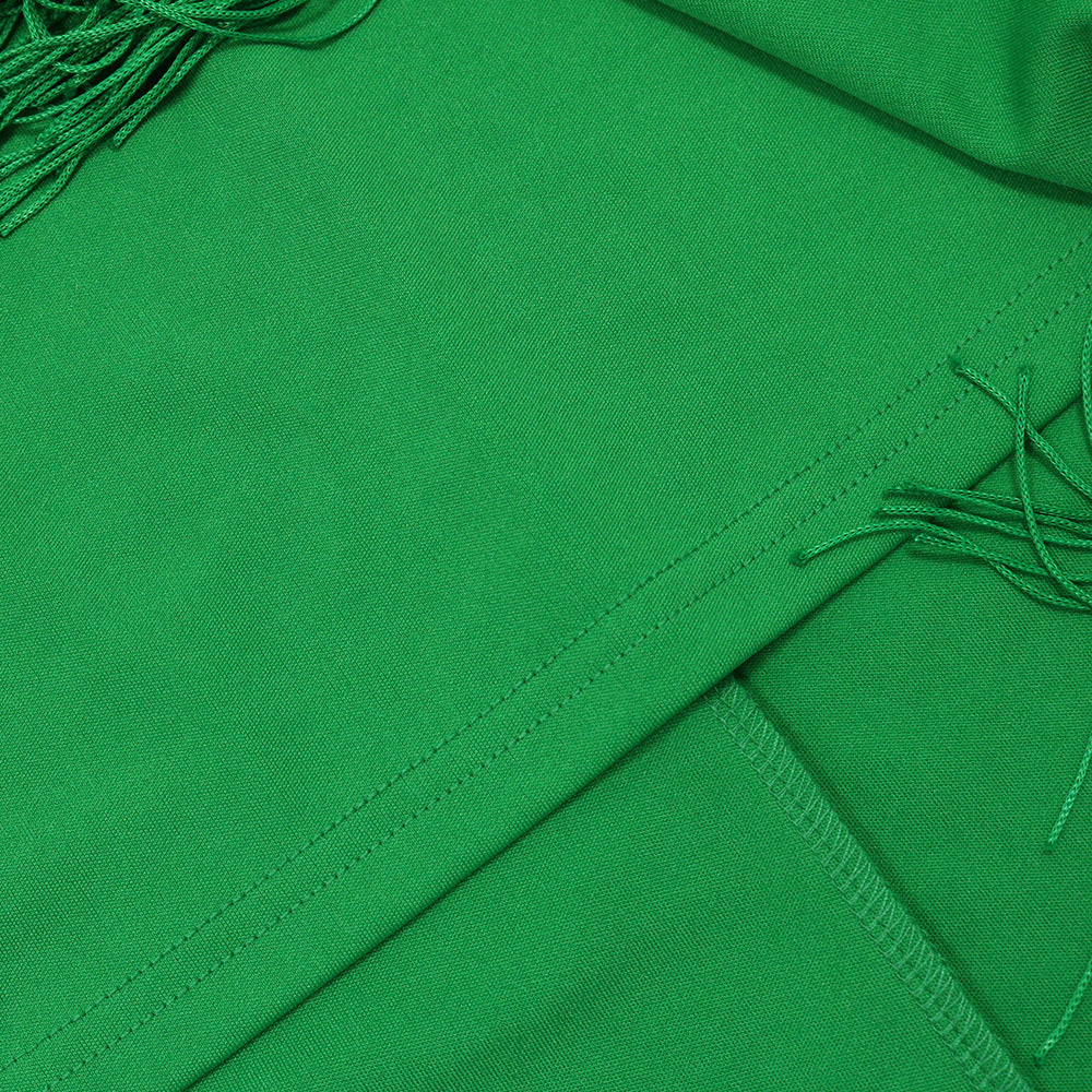 Womens Tassel Maxi Dress | Sleeveless Lace Up Bodycon Sheath | noémi