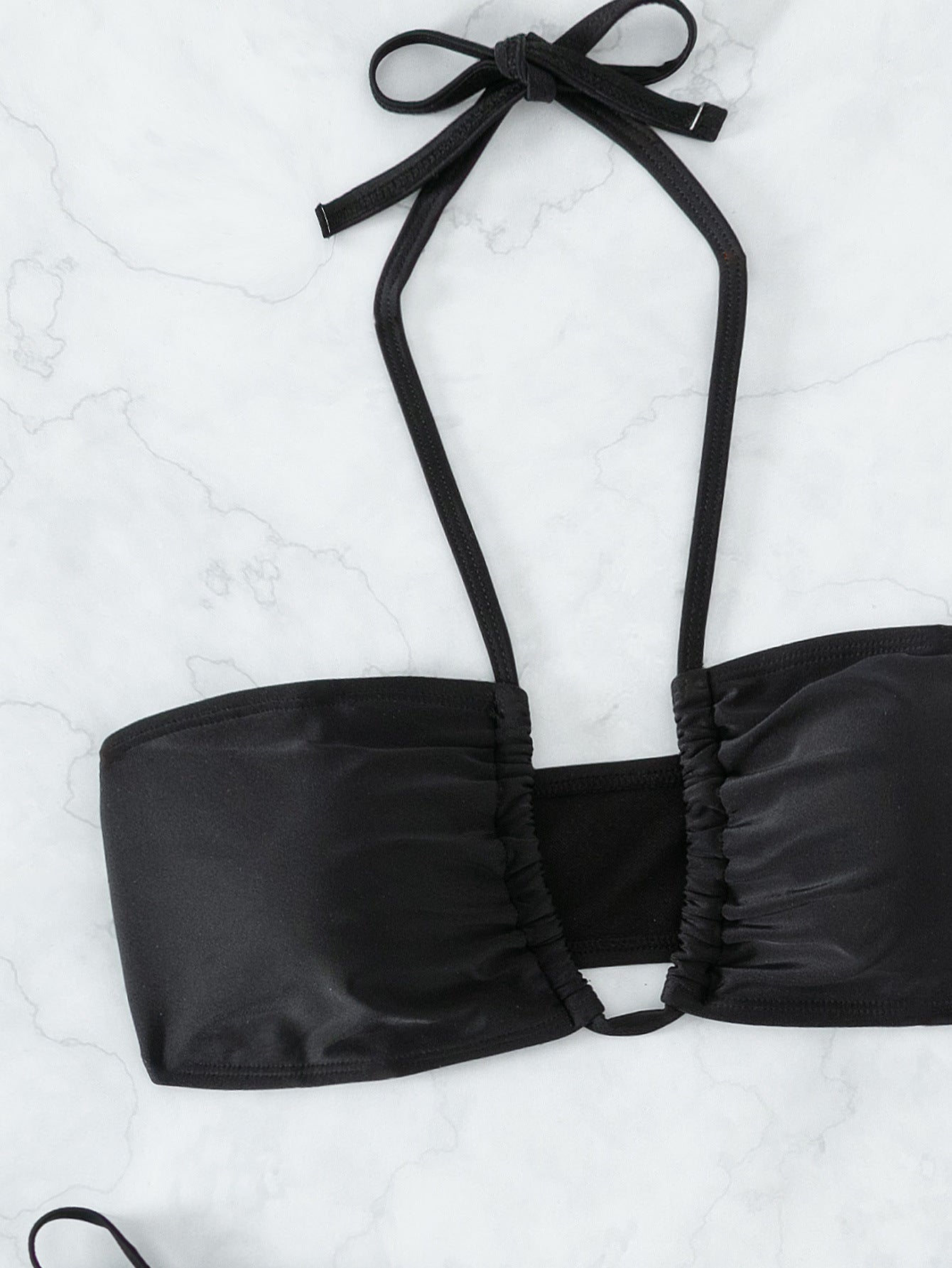 Womens Tassel Rhinestone Bikini | V Neck Halter Strappy Three Piece Swimwear | noémi