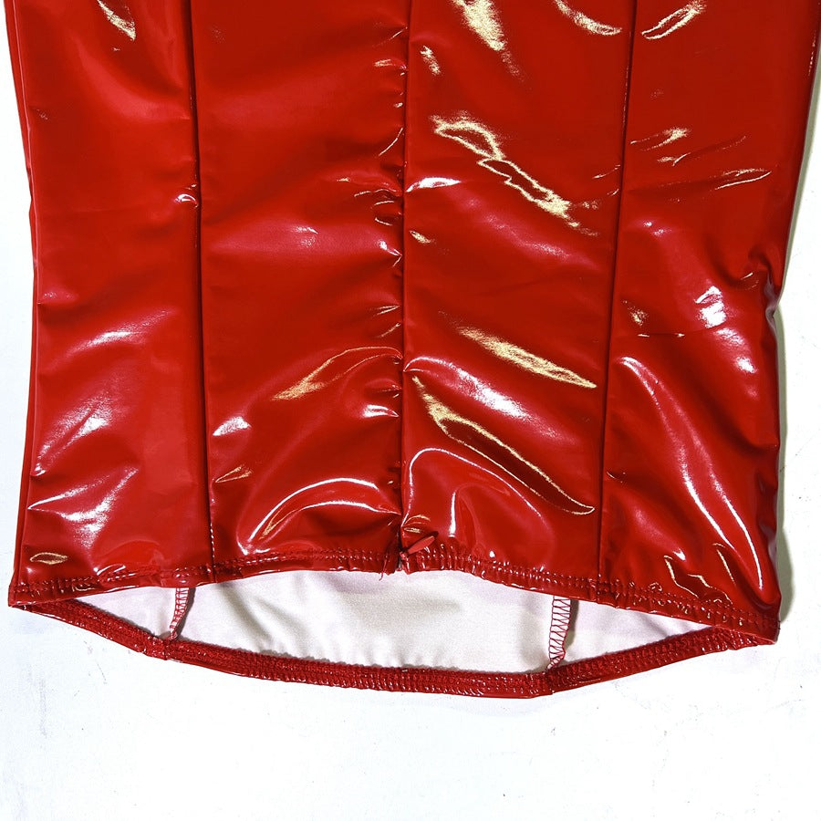 Glossy Backless Tube Dress | Tight Fit Hip Hugging | noémi