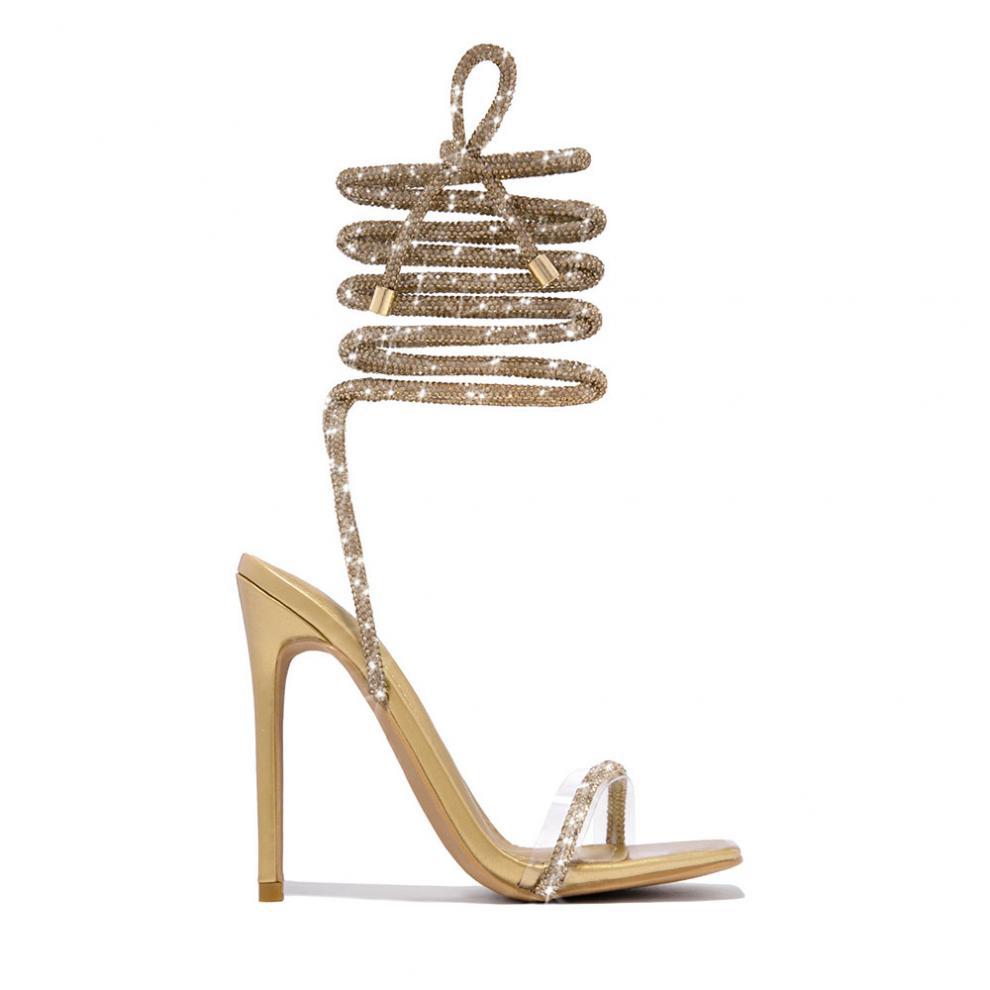 Summer Casual Lace Up Roman Stiletto Heel Sandals | Pointed Toe, High Heel | noémi