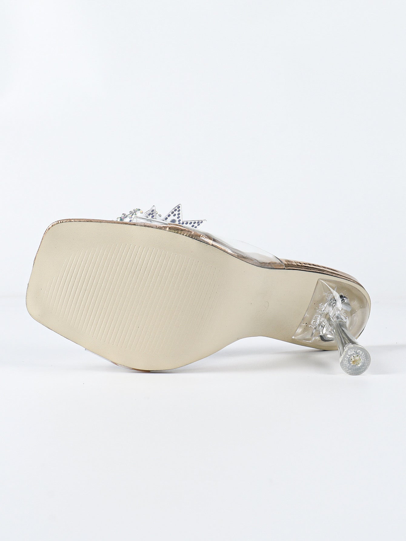 Transparent Crystal Bow Heels | 9cm Square Toe Stiletto | noémi