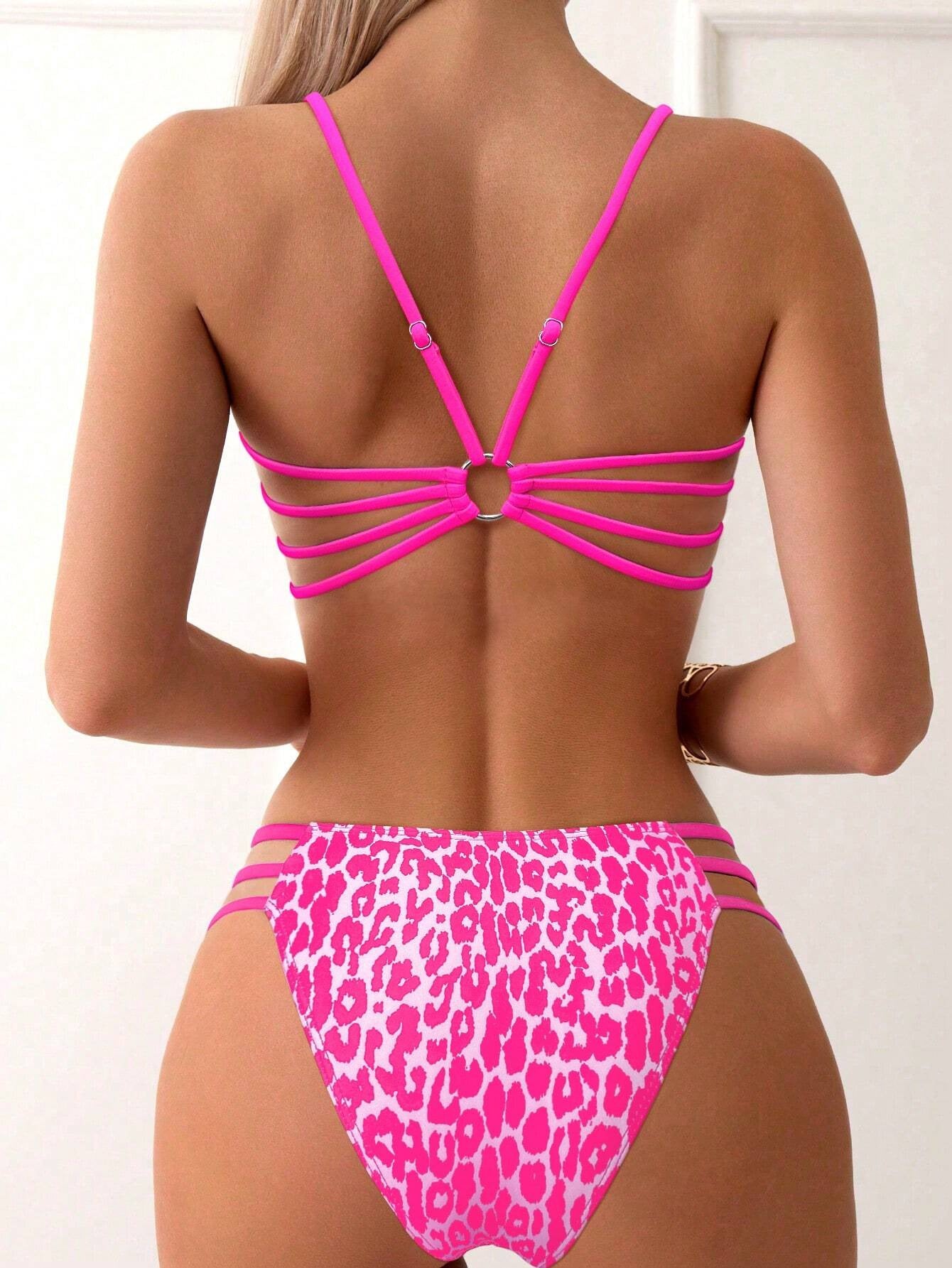Womens Leopard Print Two Piece Swimsuit | noémi