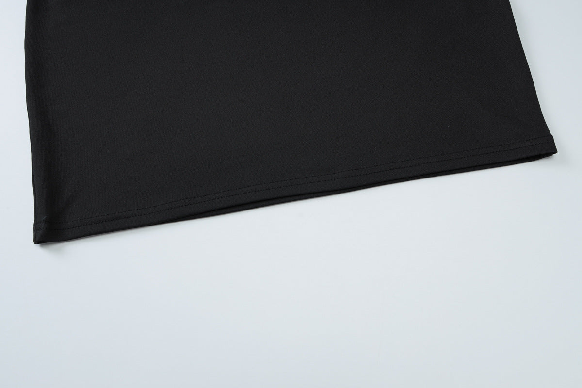 Pleated Sheath Dress with Lace Up Detail and Slim Fit Design | noémi