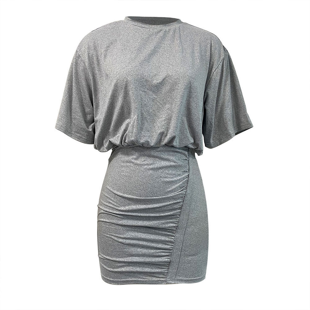Summer Ruched Bodycon Mini Dress | Short Sleeve, Slim Fit | noémi