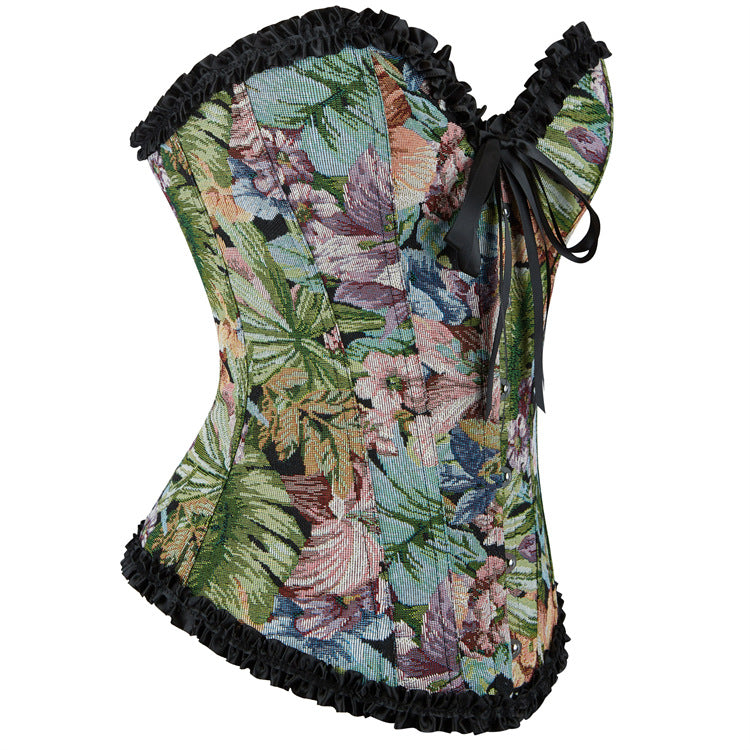 Lace Jacquard Floral Corset Top | Bustier  Push Up | Strapless Tube Top for Women | noémi