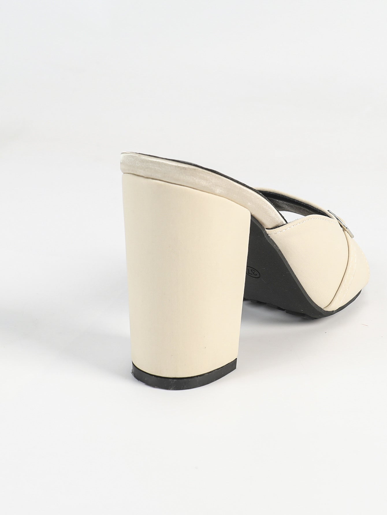 Block Heel Mules for Women | Open Toe Slip On Sandals | Bold Colors Heels | noémi