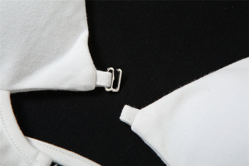 Womens Slim Tie Halter Crop Top | Backless Underwaist Design | noémi