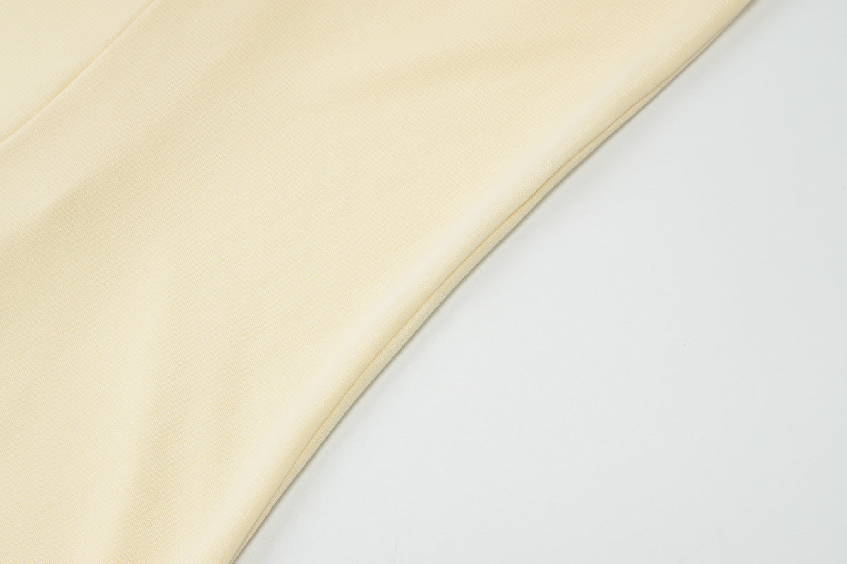 Summer Tube Dress | Slim Fit, Side Slit, Strapless, Solid Color | noémi