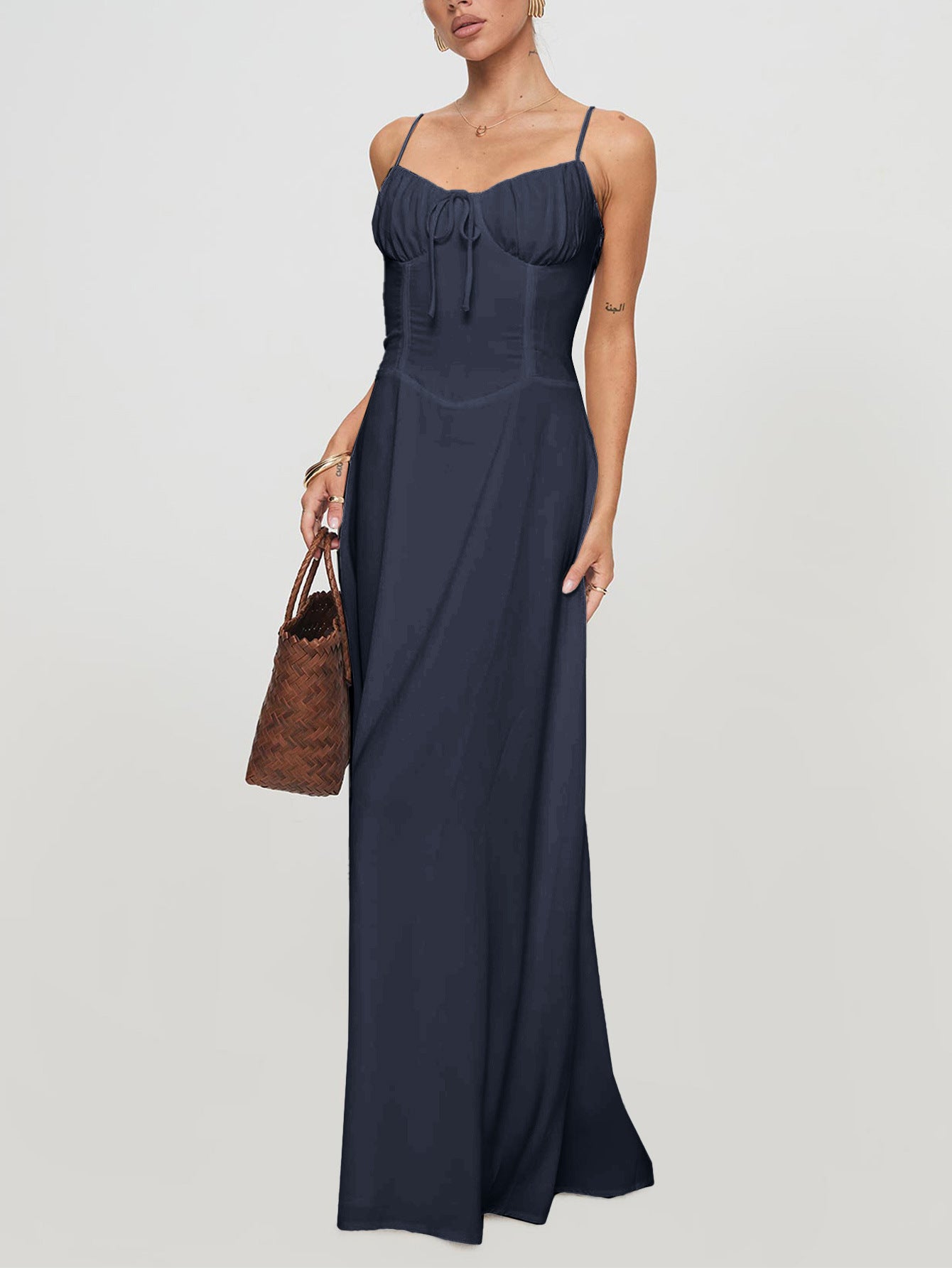 Maxi Dress | Ruched Bust, Adjustable Straps | noémi