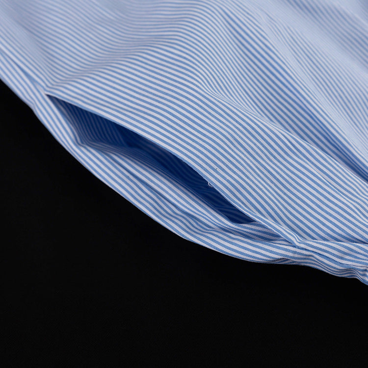 Striped Shirt Set for Women | Loose Collared Cardigan & WidenLeg Trousers | noémi