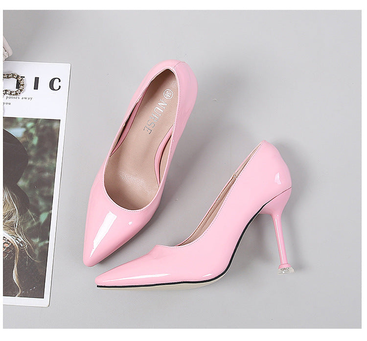 Stiletto Heels | Patent Leather Pointed Toe Pumps for Women | noémi