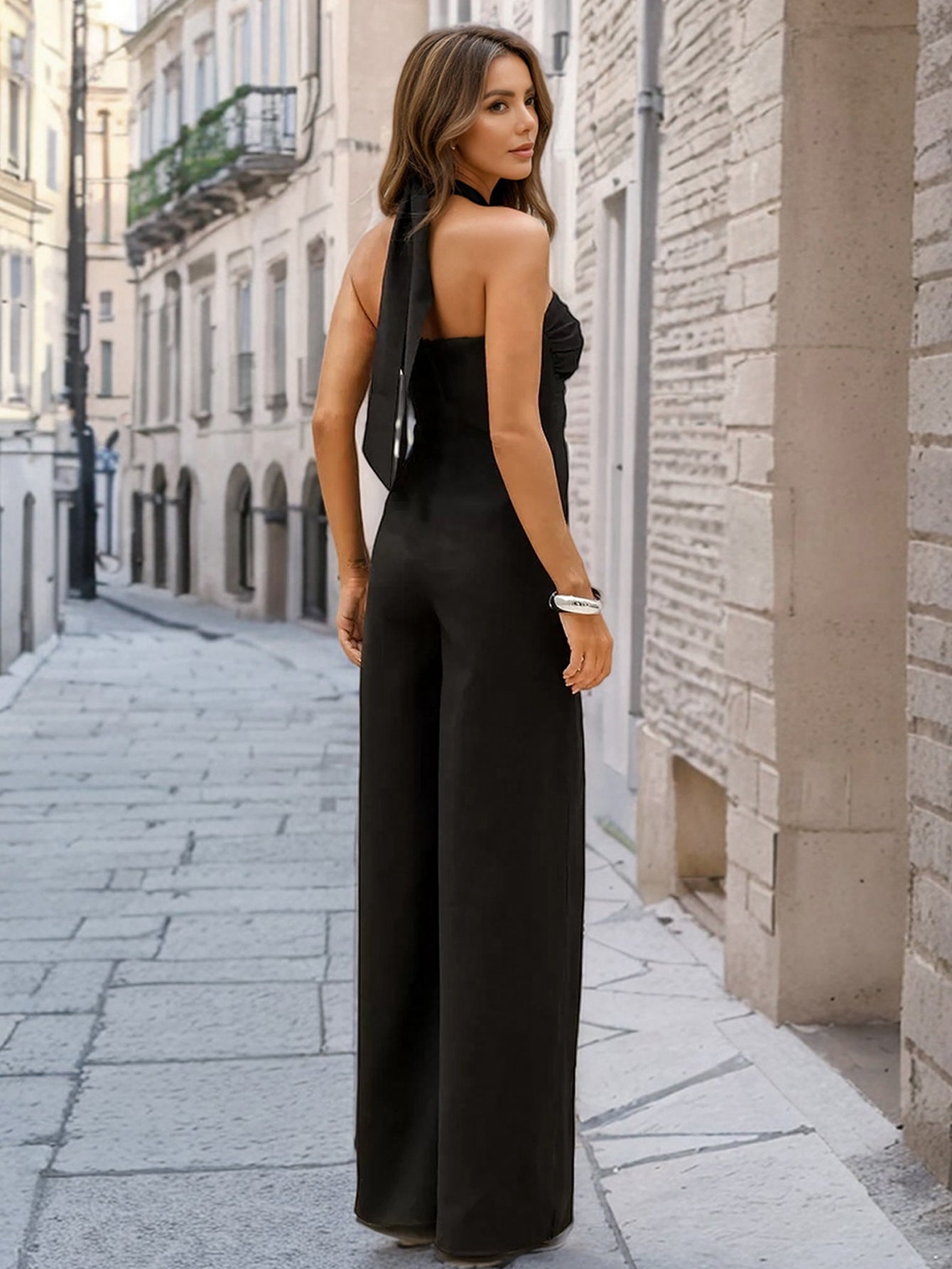 Women’s Sexy Halter Jumpsuit | Summer Tube Top, Slim Fit, Straight Leg Pants | noémi