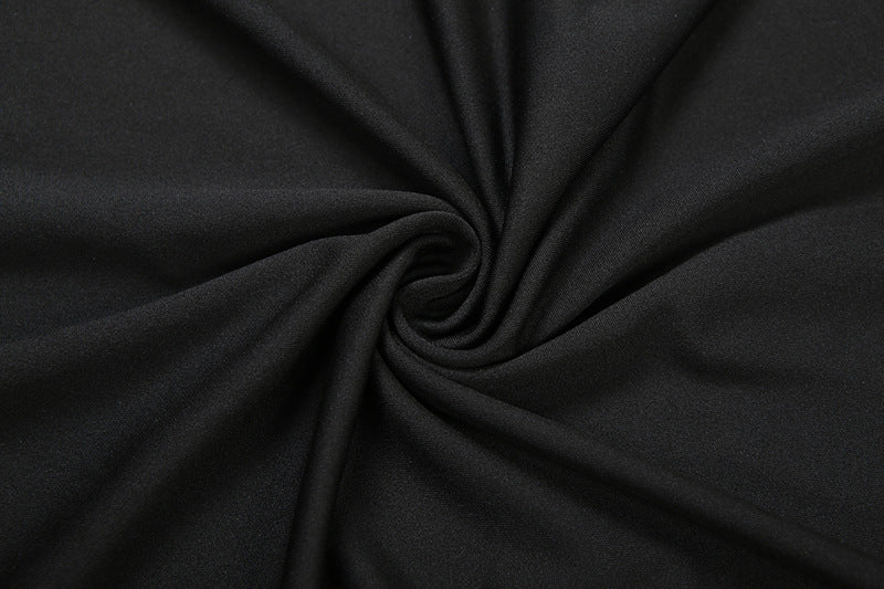 Mesh Halter Dress | Slim Fit Semi Sheer Stitching Tie Back | noémi