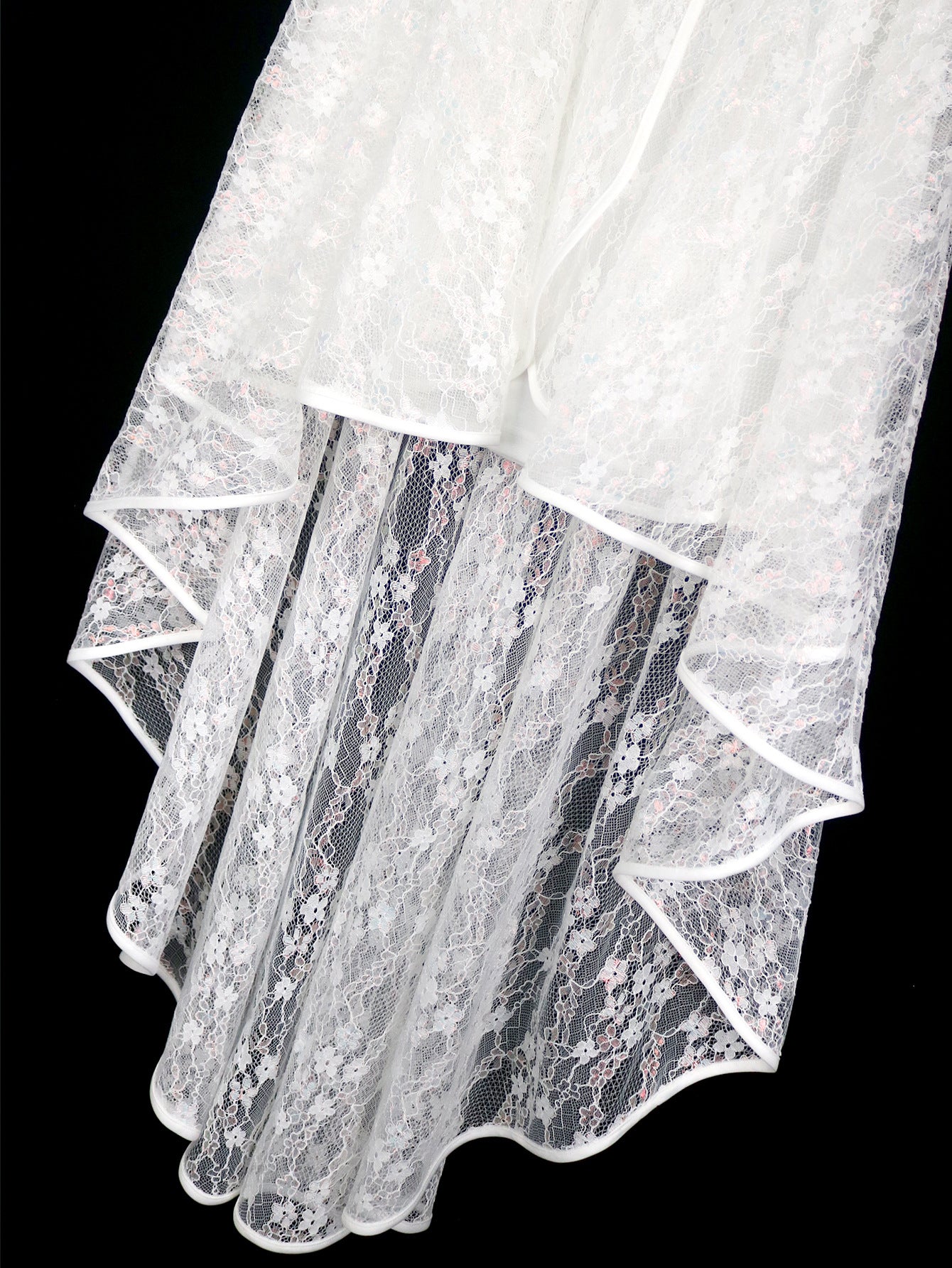 Lace Jacquard Tube Top Swing Dress | noémi