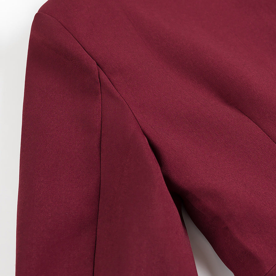 V Neck Blazer Top Long Pants Set | noémi