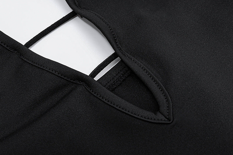 Backless Deep V Neck Sleeveless Slim Fit Vest | noémi