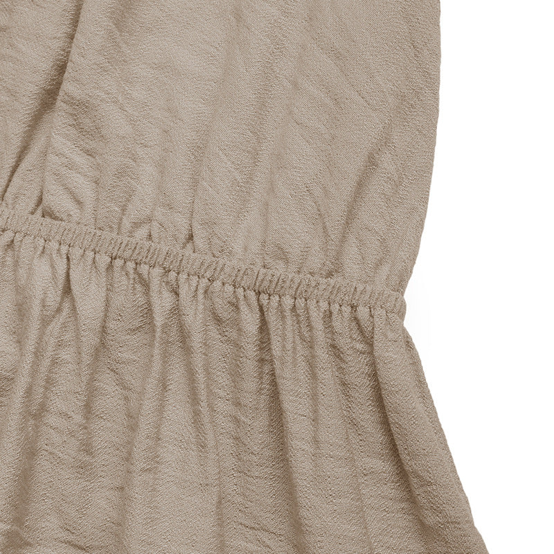 Summer Romper | Sleeveless Waist Tie Jumpsuit | Solid Color | noémi