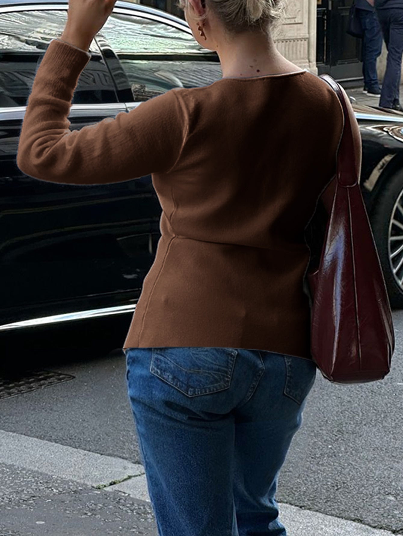 Woolen Button Up Cardigan | Long Sleeve Top for Women | noémi