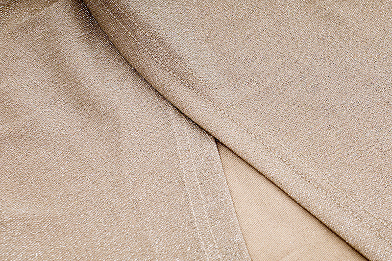 Beige Cut Out Bodycon Midi Dress | Strapless, Ruched Knot Front, High Slit | noémi