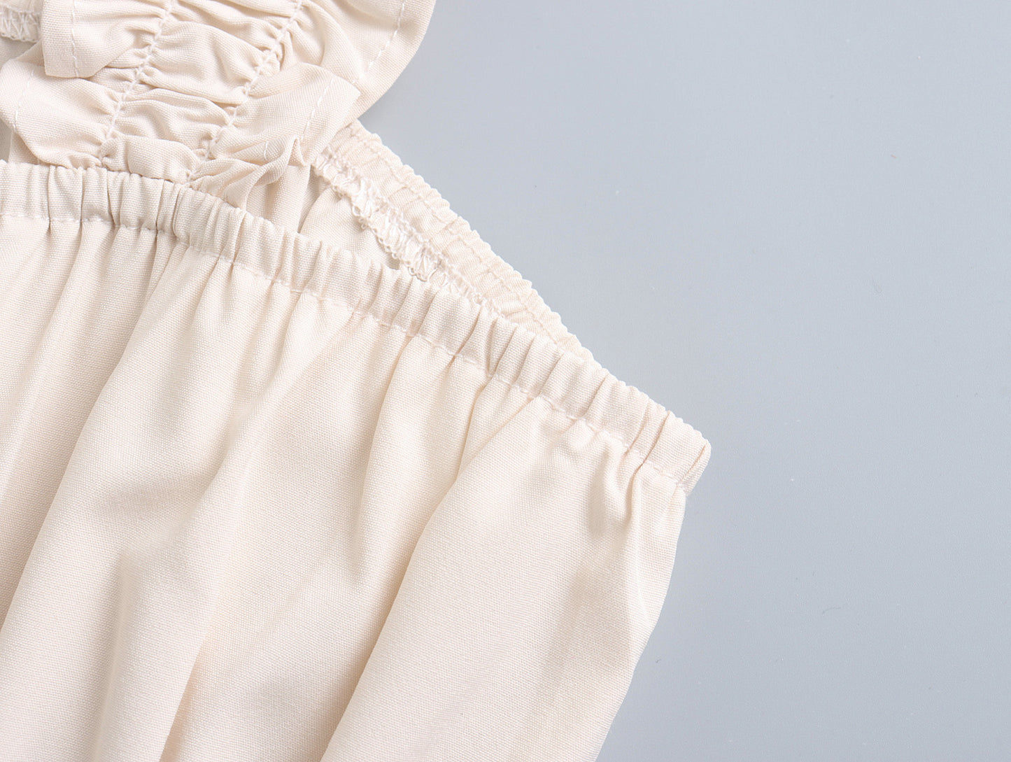 Womens Slim Fit Dress | Solid Color Ruffled Straps Waist Cinch | noémi