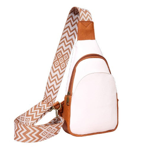 Brown and White
