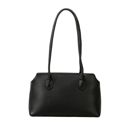 Black Shoulder Tote Bag – Large-Capacity Office Under-Arm Carryall | noémi