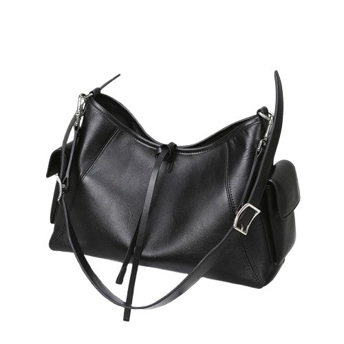 Black Shoulder Tote Bag – Large-Capacity Office Carryall | noémi