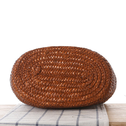 Woven Straw Shoulder Bag | Summer Beach Tote with Long Strap | noémi