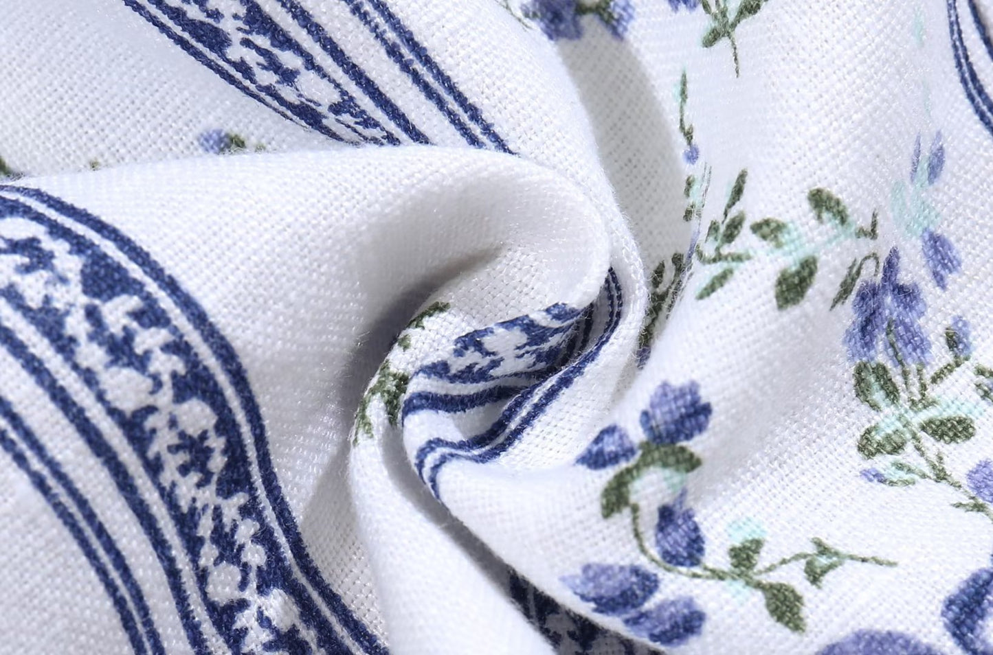 Blue Floral Puff Sleeve Crop Top | Striped Corset Top | noémi