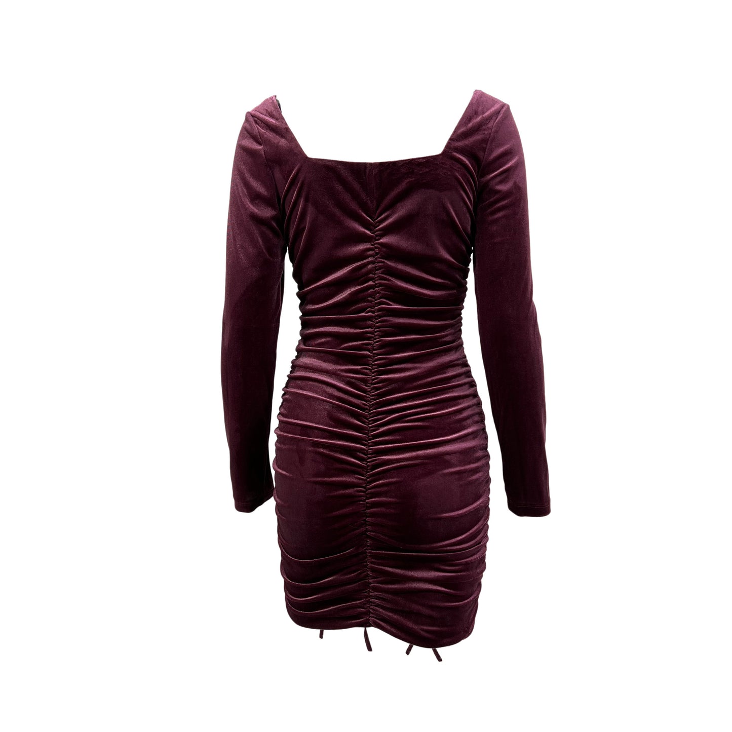 Womens Square Neck Pleated Sheath Bodycon Dress | noémi